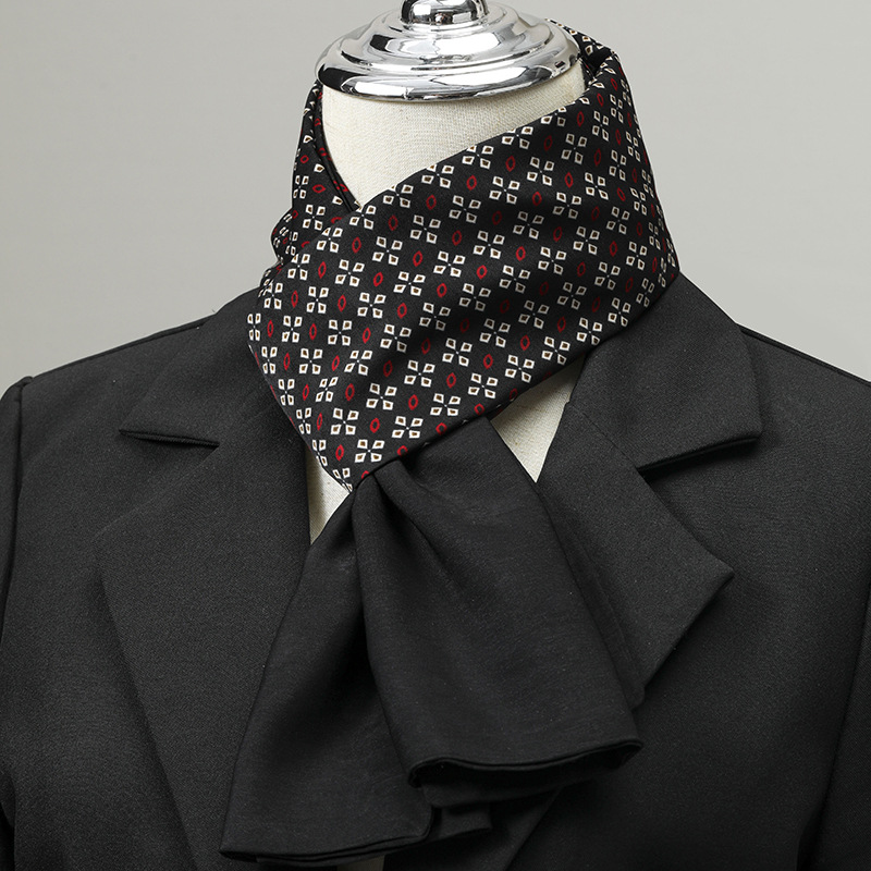Silk Neck Scarf - Erkek Eşarp İmitasyon İpek Boyun Eşarbı