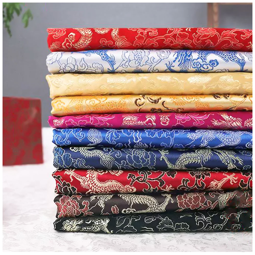 Silk Tie Striped - Brokar Jakarlı Kumaşlar Nakış Ipek Ejderha
