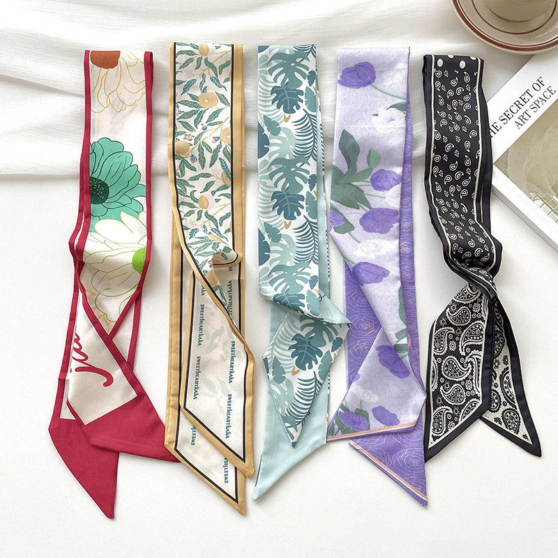 Silk Neck Scarf - Yeni lüks Marka Modeli Küçük ipek