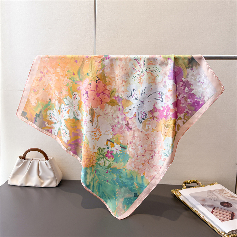 70*70 cm Kare ipek eşarp Kadın - Ascot Neck Scarf incelemesi ve fiyatı