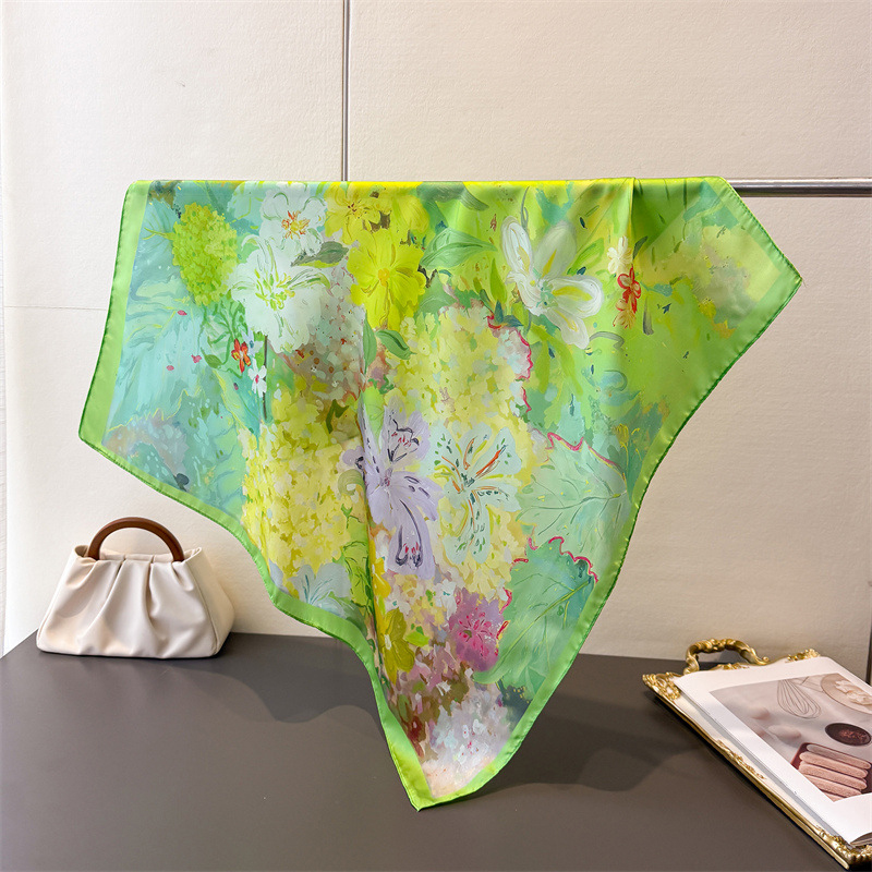 70*70 cm Kare ipek eşarp Kadın - Ascot Neck Scarf incelemesi ve fiyatı