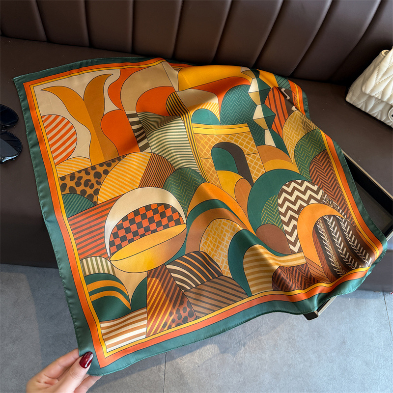 2026 yeni geometri baskı ipek  - Silk Neck Scarf incelemesi ve fiyatı