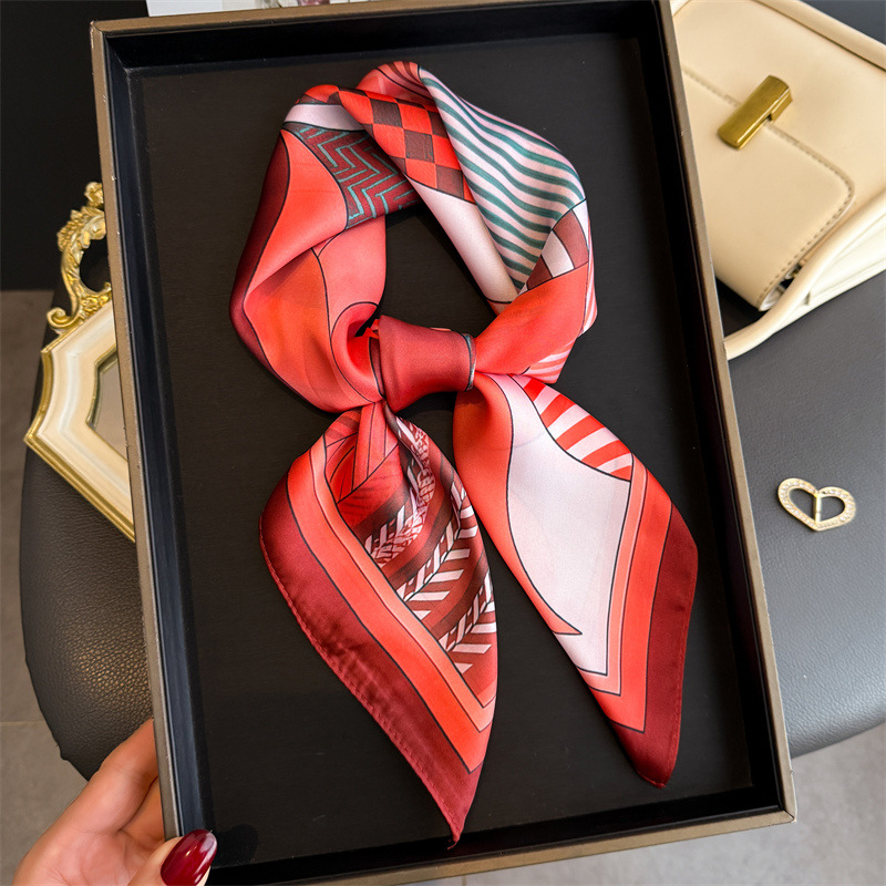 2026 yeni geometri baskı ipek  - Silk Neck Scarf incelemesi ve fiyatı