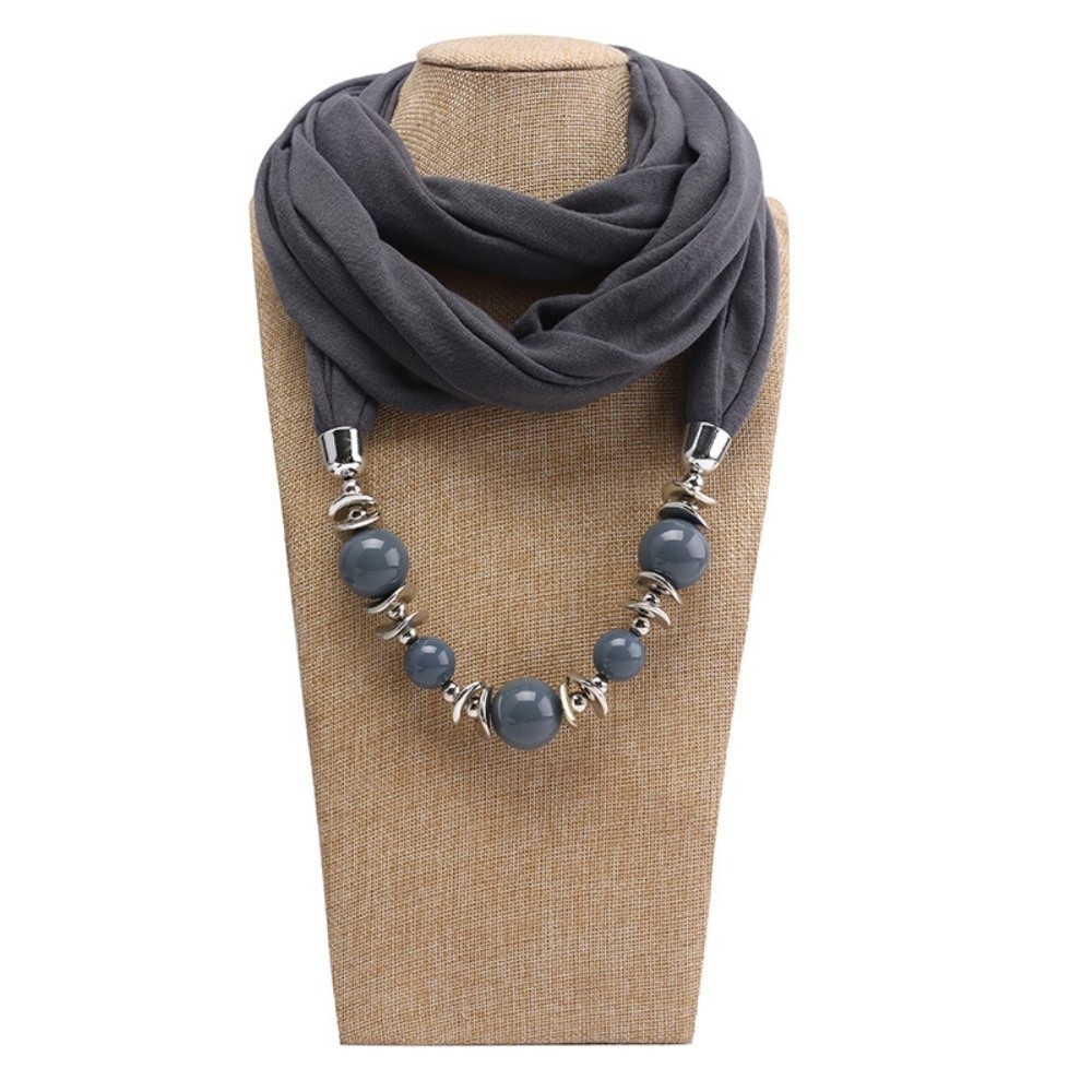 Şifon Eşarp Kolye Boncuklu Etn - Infinity Scarf Knit incelemesi ve fiyatı